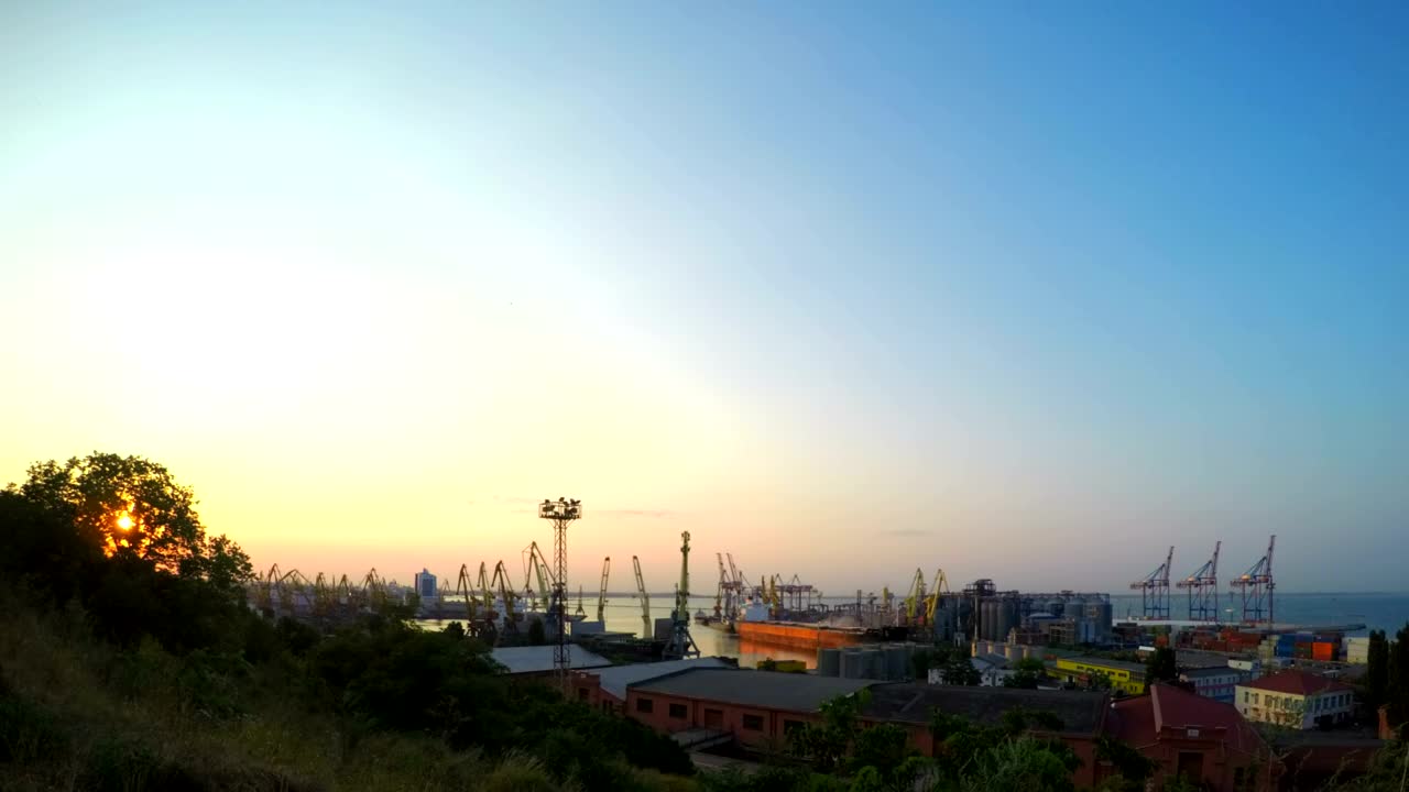 Free Stock Video Sea Trading Port Cranes Working Live Wallpaper