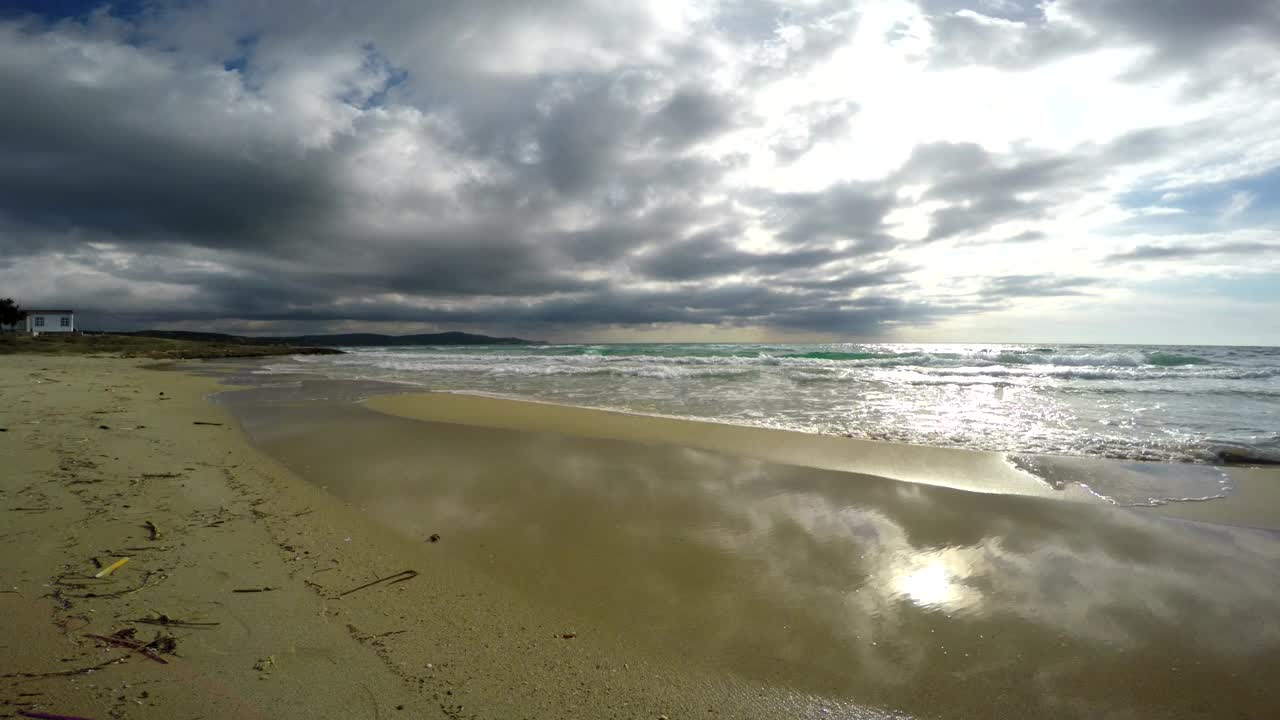 Free Stock Video Sea Water Stagnant In The Sand On The Shore Live Wallpaper