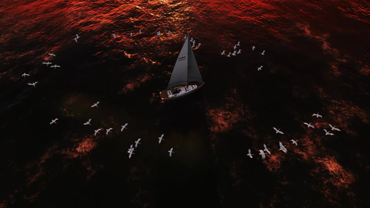 Free Stock Video Seagulls Spinning Around A Sailboat Live Wallpaper