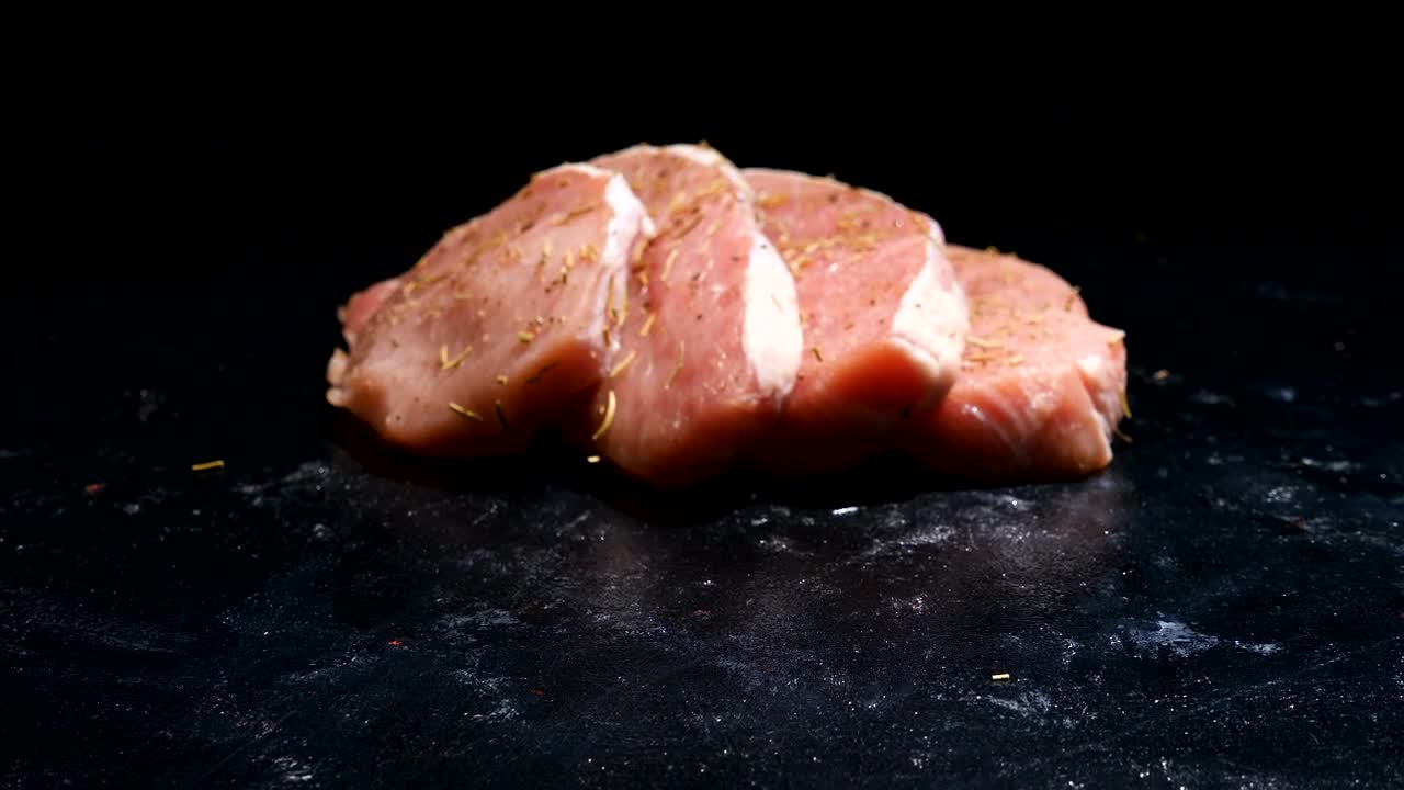 Free Stock Video Seasoned Pork Chops Live Wallpaper