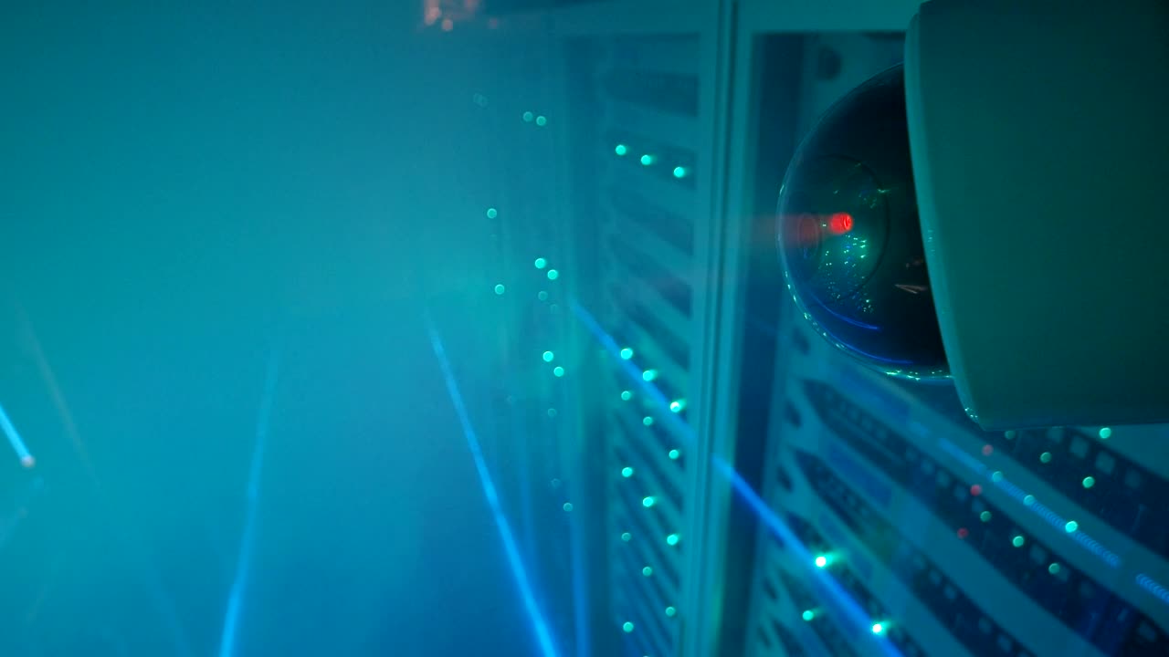 Free Stock Video Security Cam Capturing A Fire In The Server Room Live Wallpaper