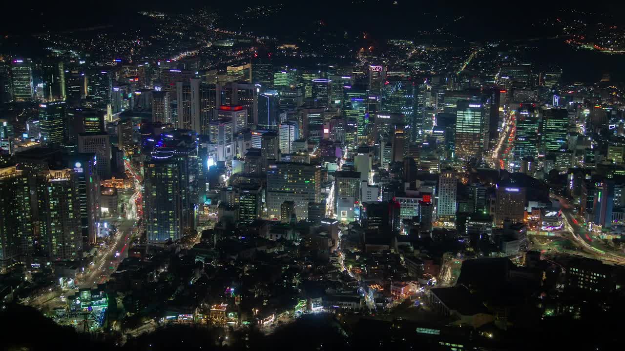 Free Stock Video Seoul Cityscape At Night Live Wallpaper
