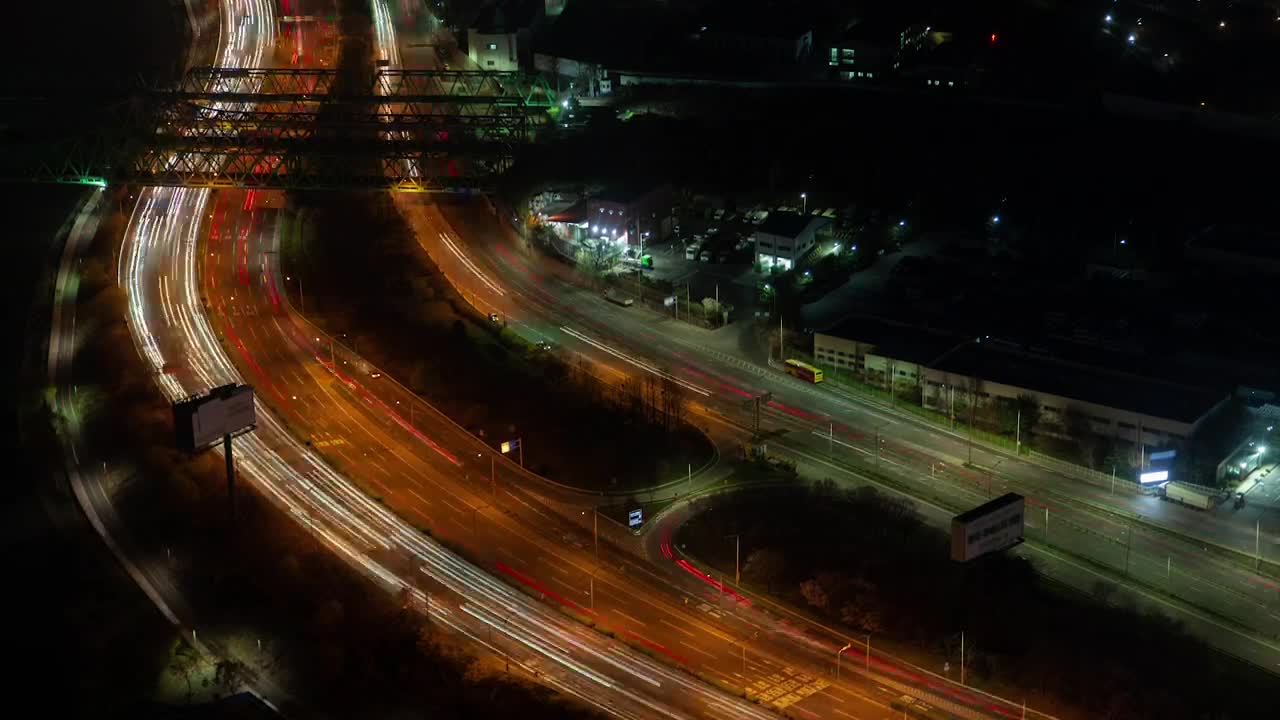 Free Stock Video Seoul Road With Fast Traffic At Night Live Wallpaper