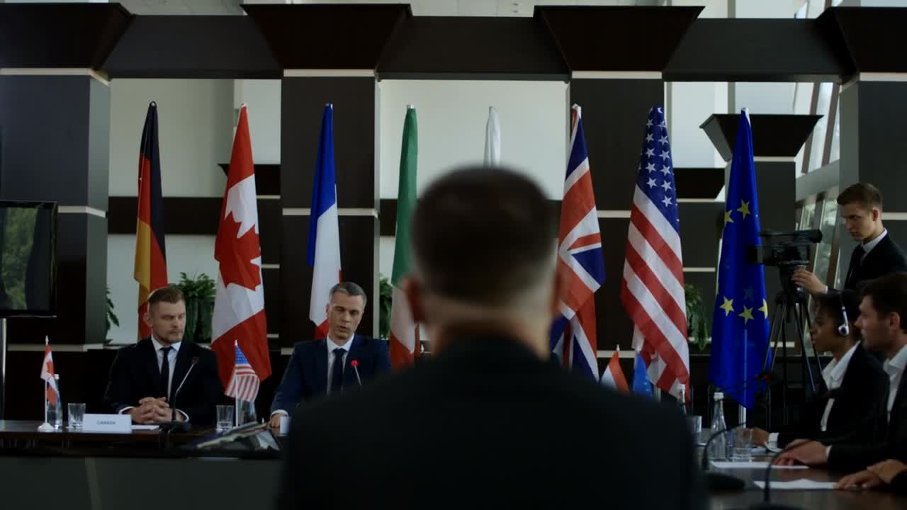 Free Stock Video Shaking Hands In An International Summit Live Wallpaper