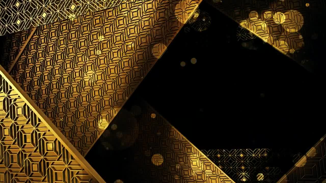 Free Stock Video Shapes With Golden Award Concept Live Wallpaper