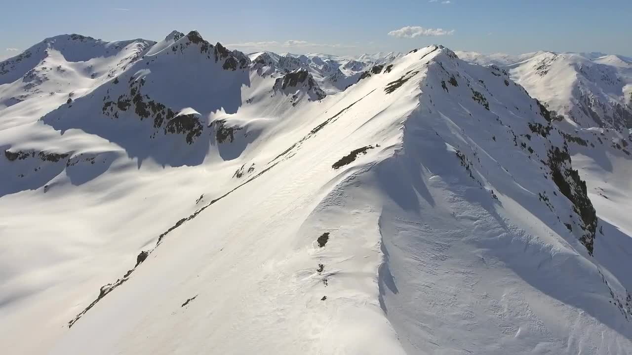 Free Stock Video Sharp Mountain Peaks Covered In Snow Live Wallpaper