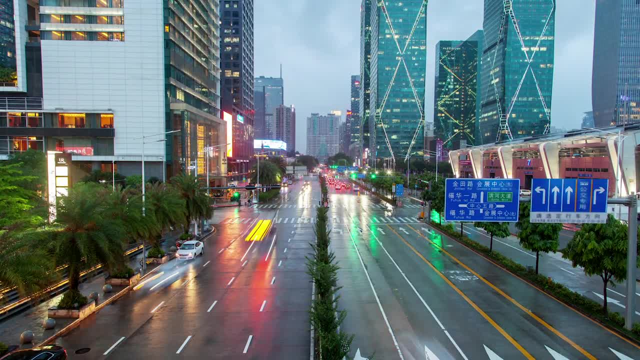 Free Stock Video Shenzen Traffic On Wet Roads Live Wallpaper