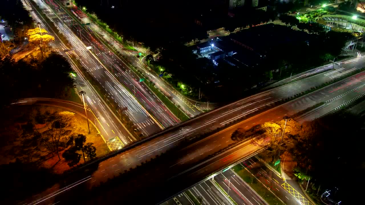 Free Stock Video Shenzhen Highway Junction With Fast Traffic Live Wallpaper