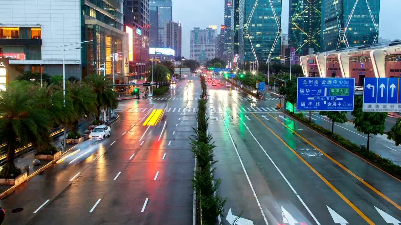 Free Stock Video Shenzhen Highway Traffic In The Knight Live Wallpaper