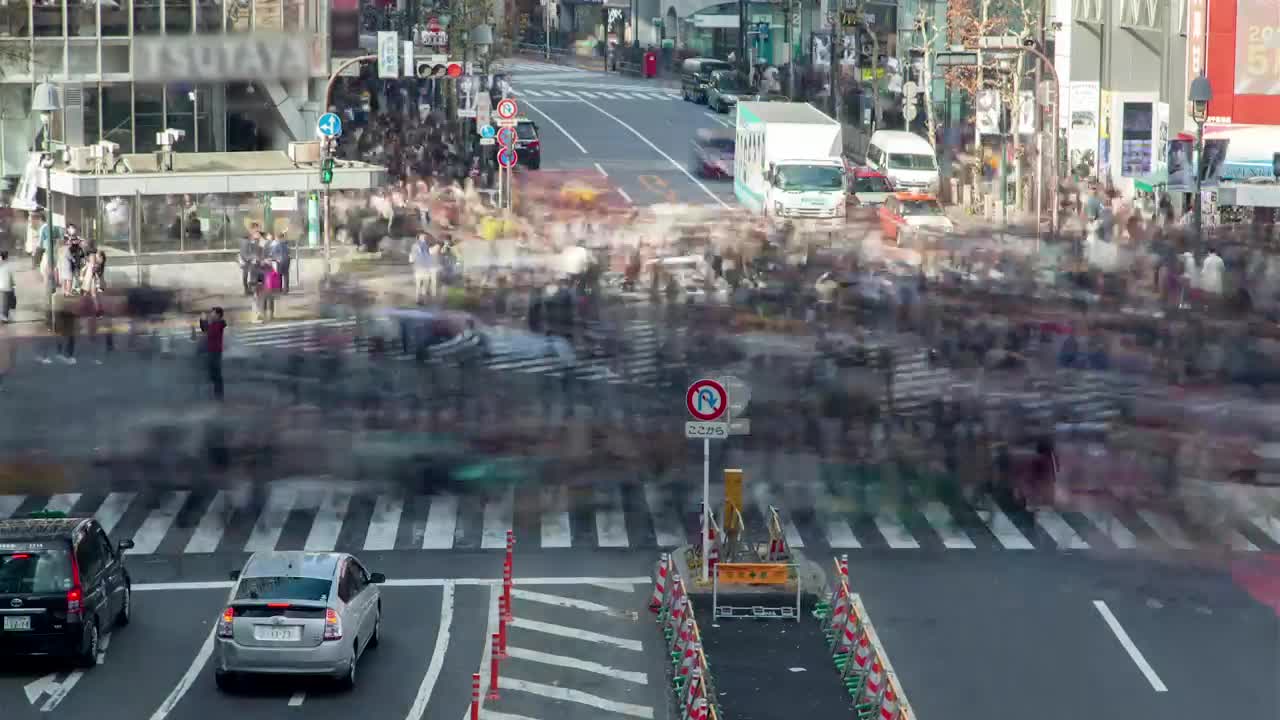 Free Stock Video Shibuya District Crosswalk Time Lapse Live Wallpaper