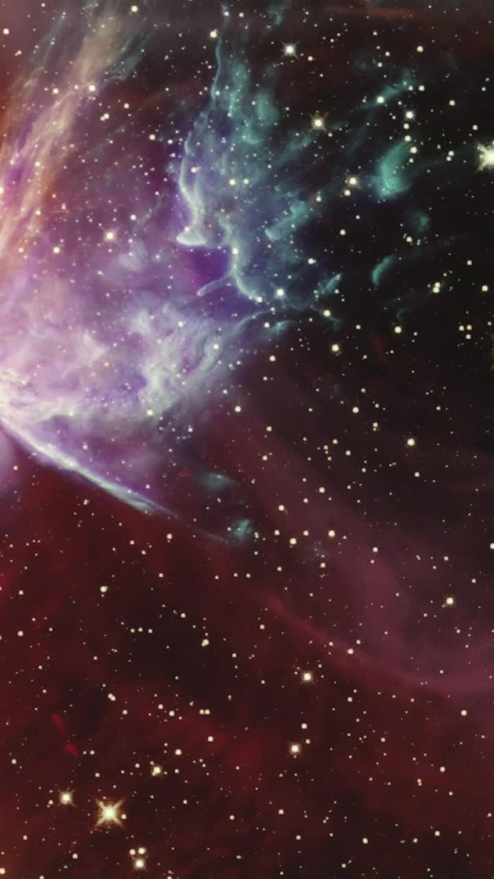 Free Stock Video Shining Stars Around A Blue Nebula Live Wallpaper