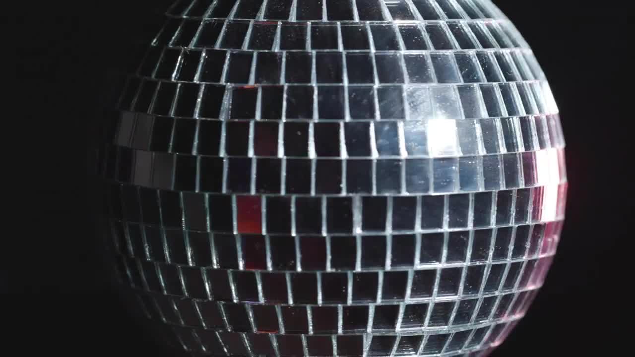 Free Stock Video Shiny Disco Ball Spinning With Dark Background Live Wallpaper