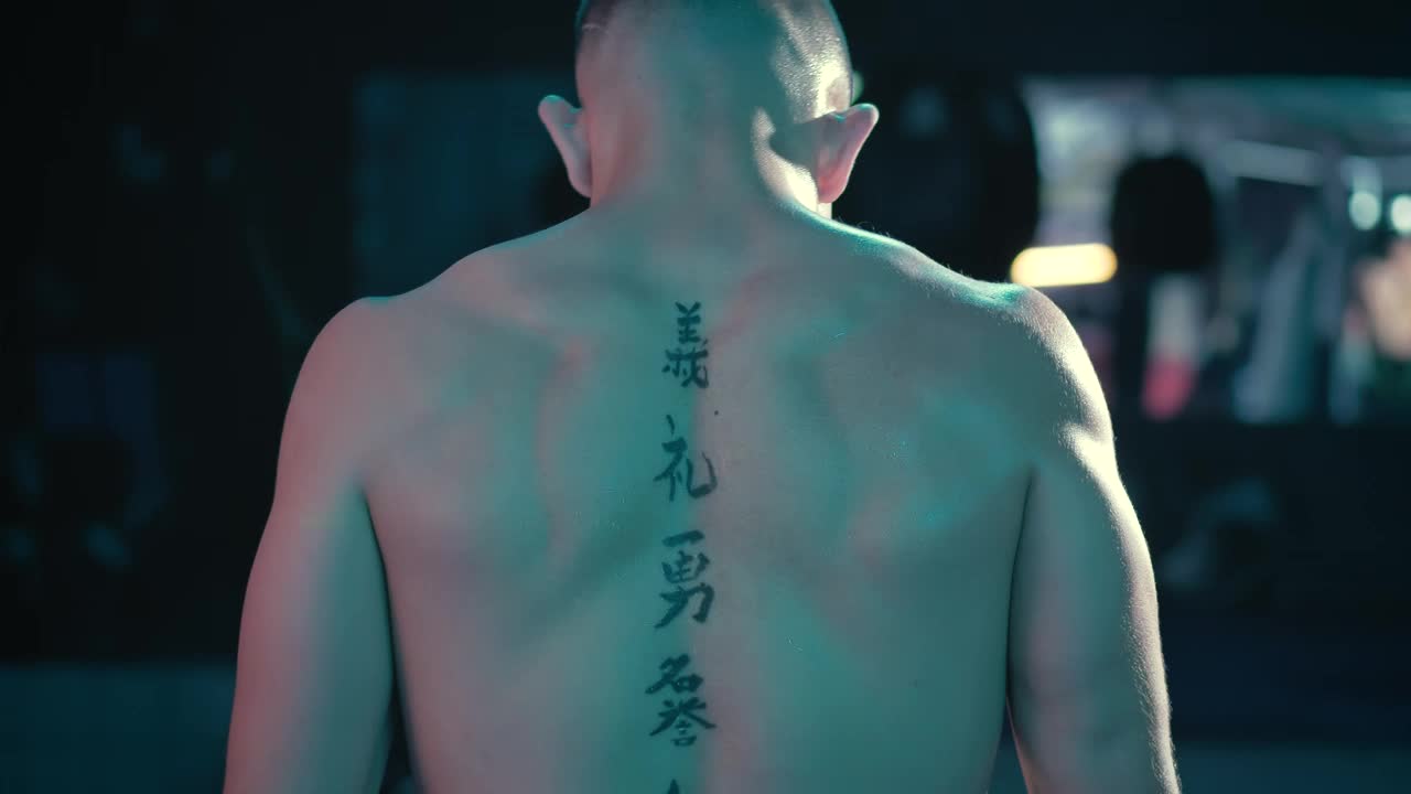 Free Stock Video Shirtless Athlete With Tattoos On His Back Live Wallpaper