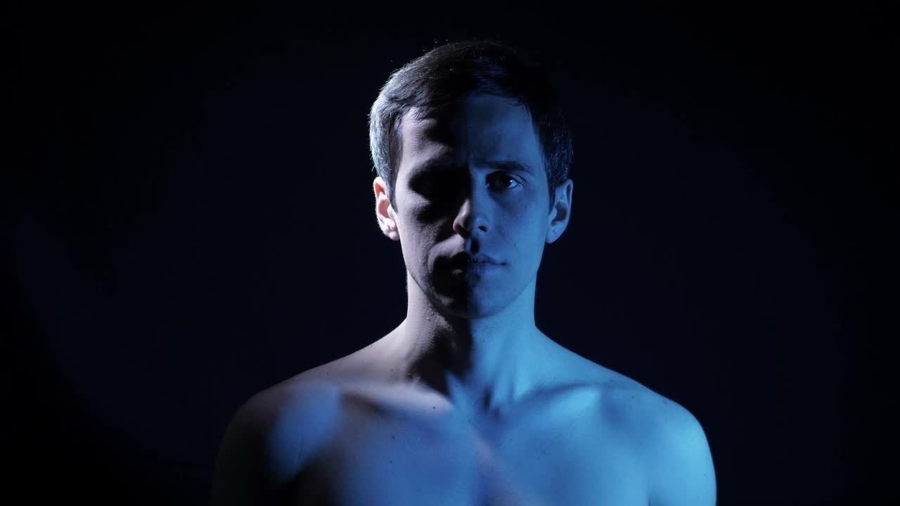 Free Stock Video Shirtless Man Spinning In A Dark Place Live Wallpaper