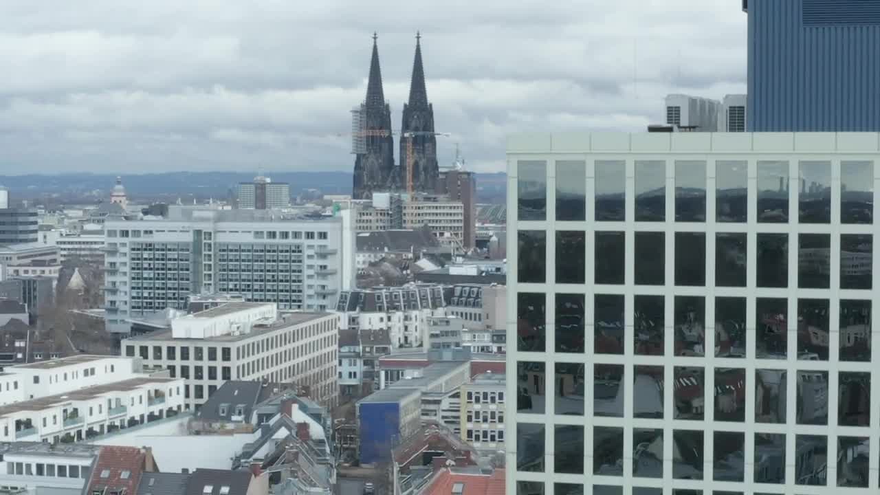Free Stock Video Shot Overlooking An Office Building And The City Live Wallpaper