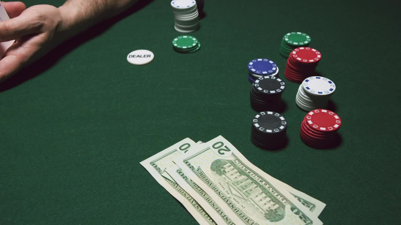 Free Stock Video Shuffling Cards At The Poker Table Live Wallpaper