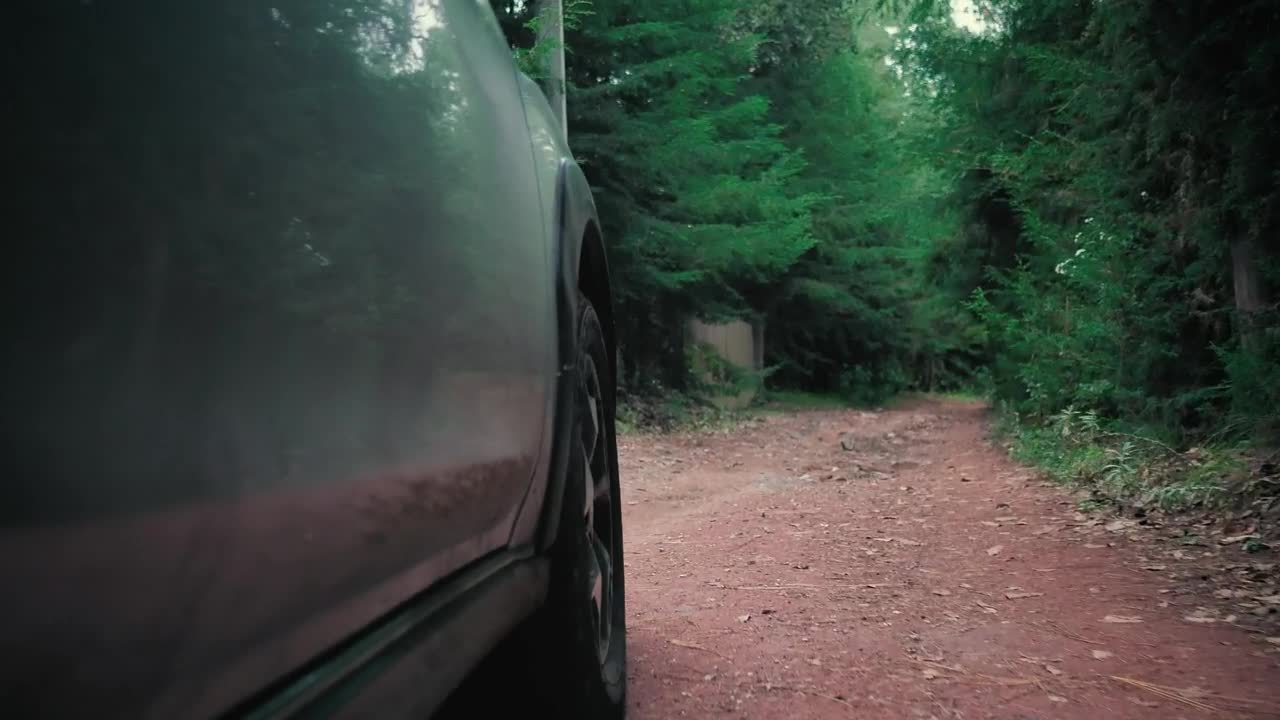 Free Stock Video Side Approach Of A Gray Car Moving Along The Rural Live Wallpaper