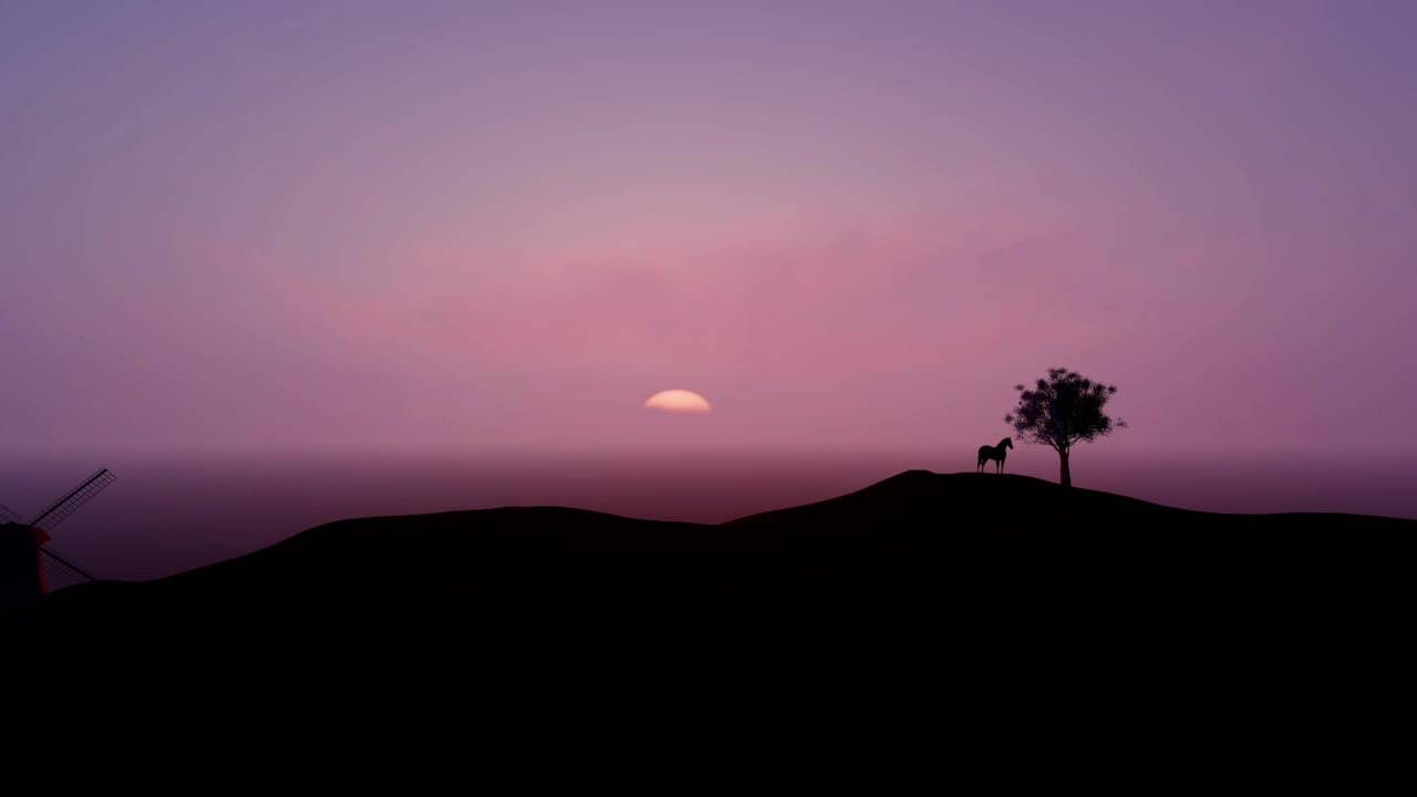 Free Stock Video Silhouette Of A Horse Next To A Tree Live Wallpaper