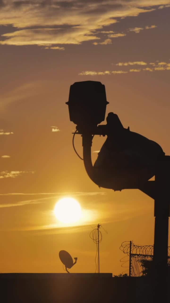 Free Stock Video Silhouette Of A Lighthouse During Sunset Live Wallpaper