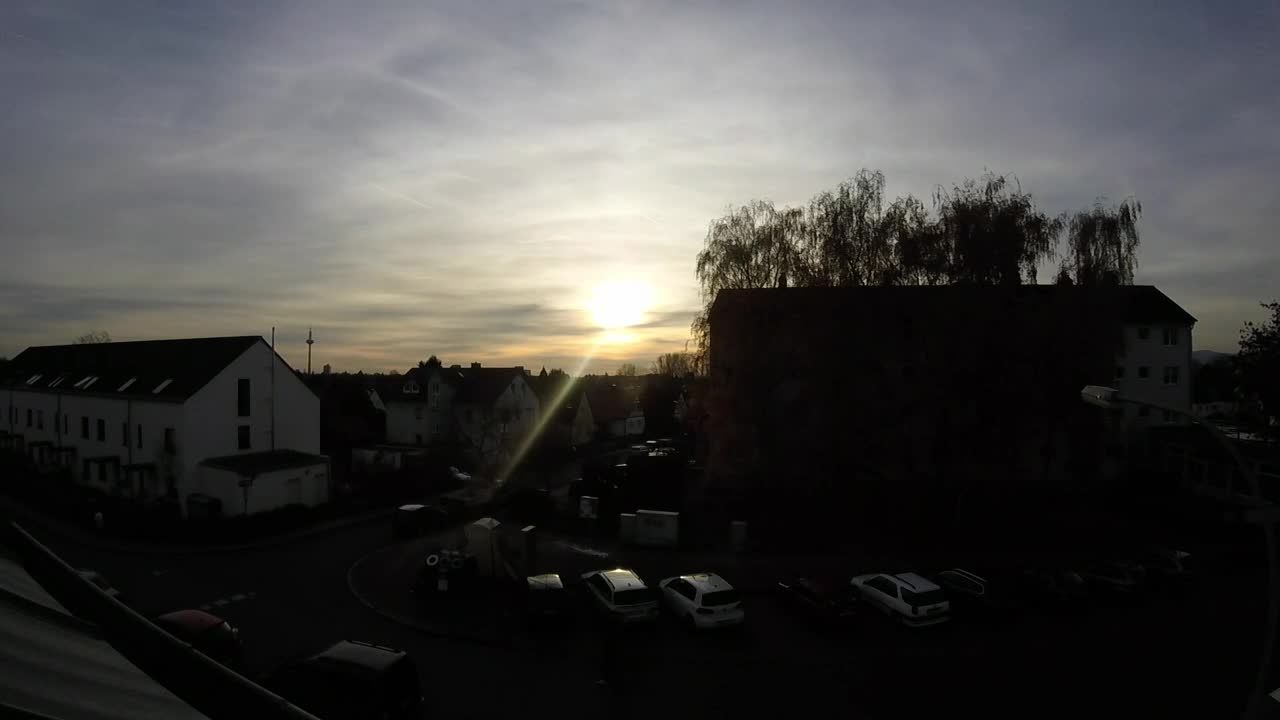 Free Stock Video Silhouette Of Buildings In A German Quarter Live Wallpaper