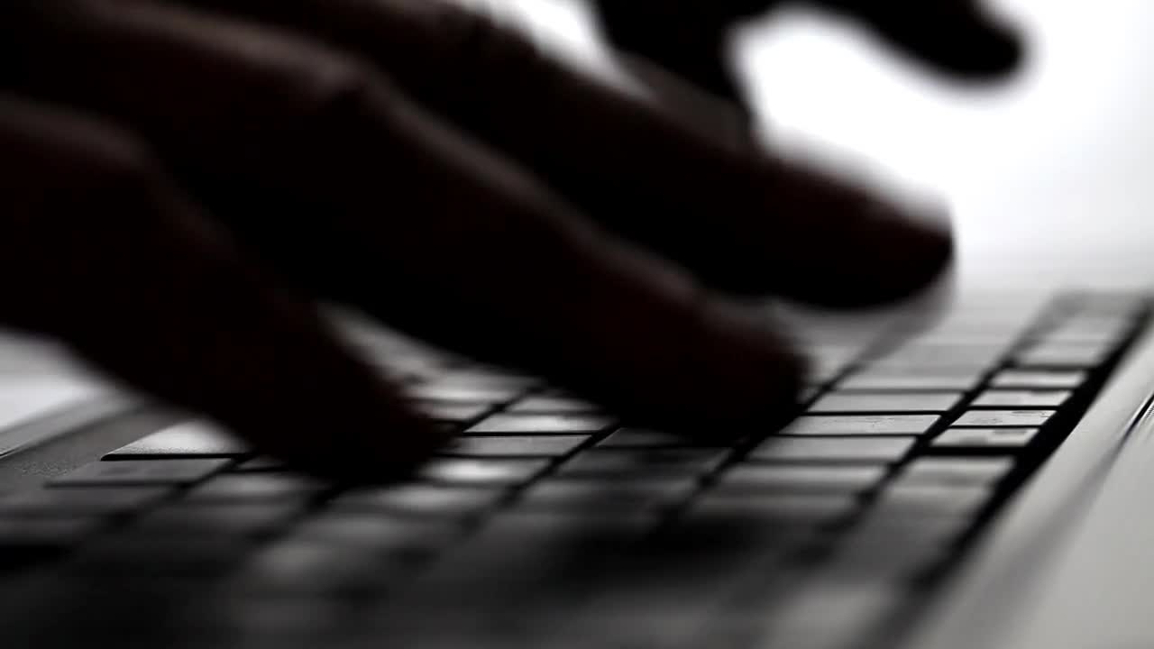 Free Stock Video Silhouette Of Hands Typing Live Wallpaper
