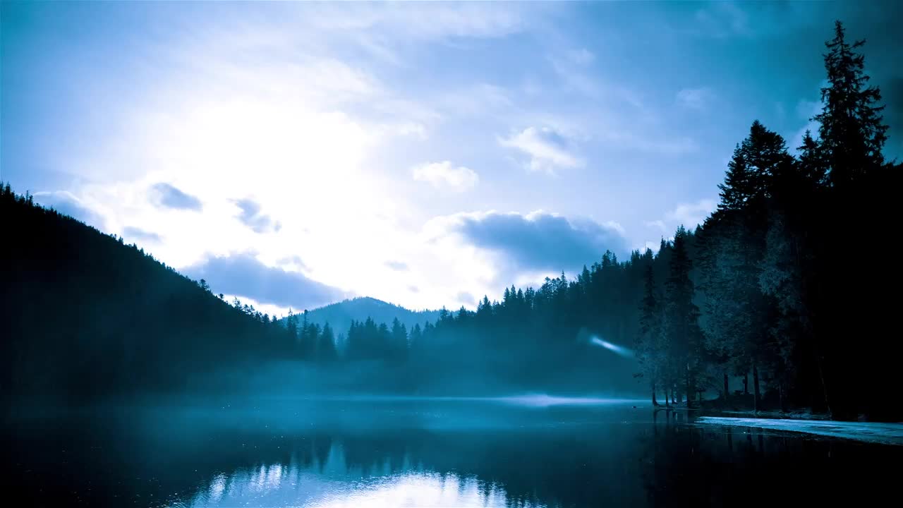 Free Stock Video Silhouette Of Nature On A Lake Time Lapse Live Wallpaper