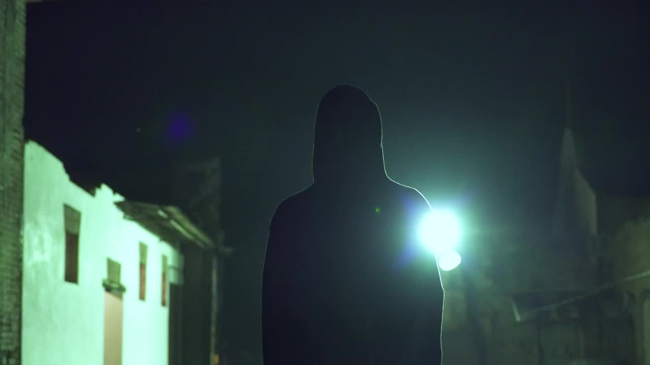 Free Stock Video Silhouette Of Person In Led Mask Live Wallpaper