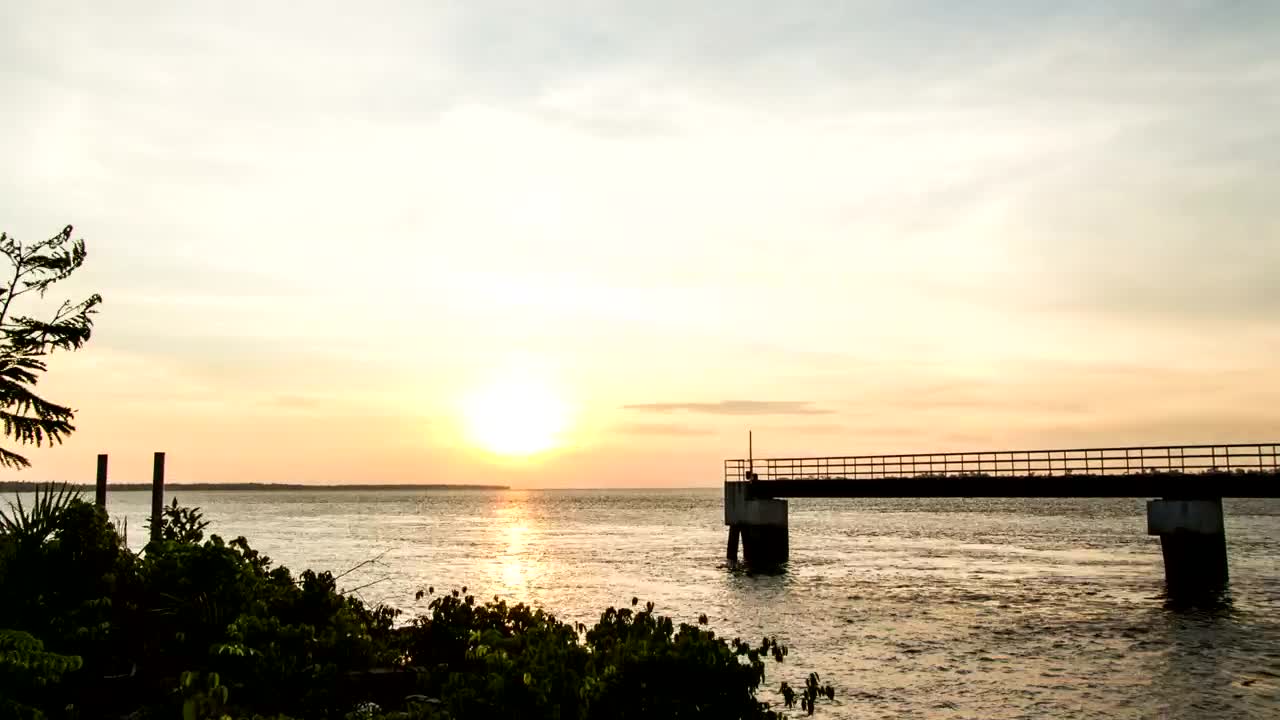 Free Stock Video Silhouette Of The Coast At Sundown Live Wallpaper