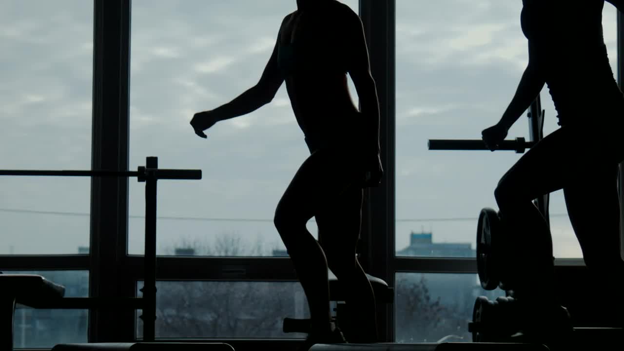 Free Stock Video Silhouette Of Women Doing Exercises Live Wallpaper