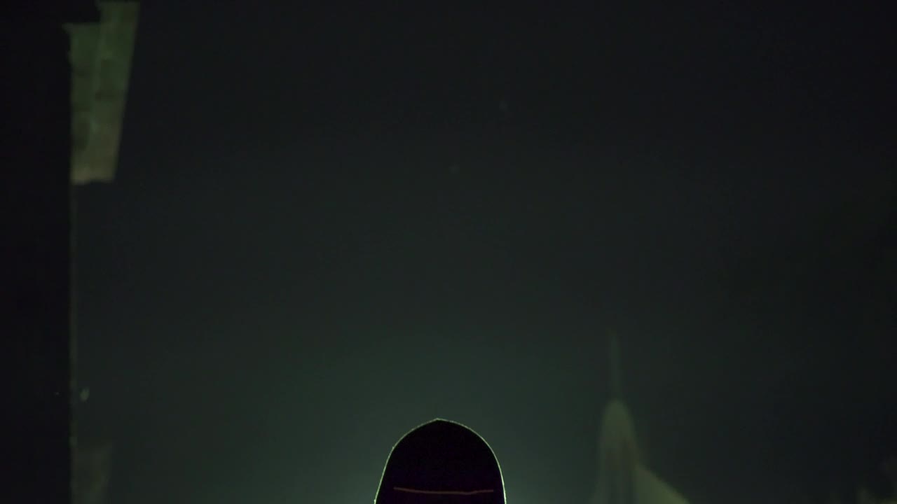 Free Stock Video Silhouetted Man With Led Light Mask Live Wallpaper