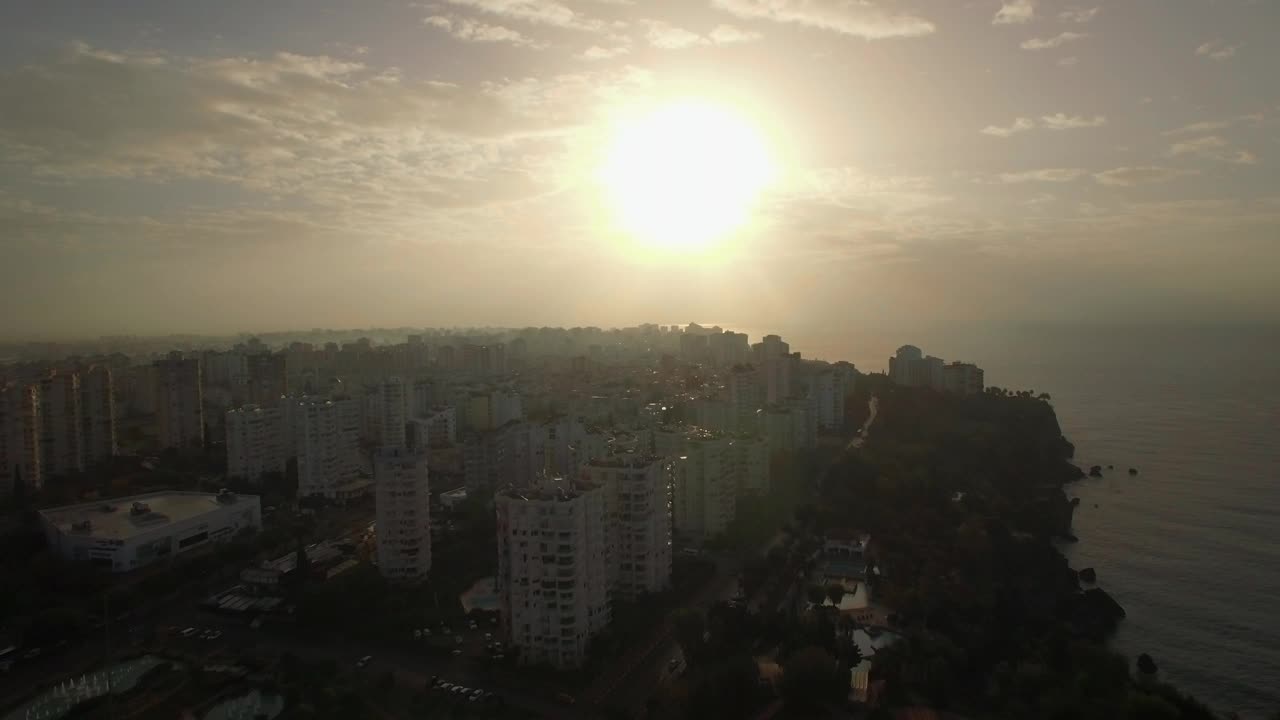 Free Stock Video Silver Sunset Above A City Live Wallpaper