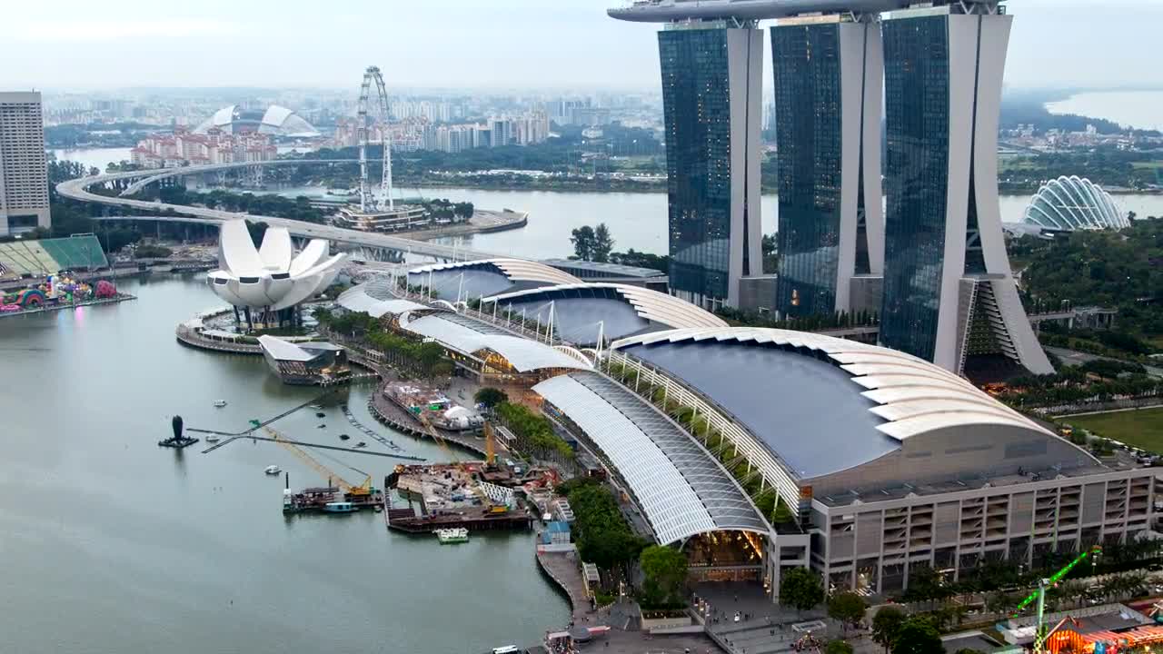 Free Stock Video Singapore Skyscraper And Port Time Lapse Live Wallpaper