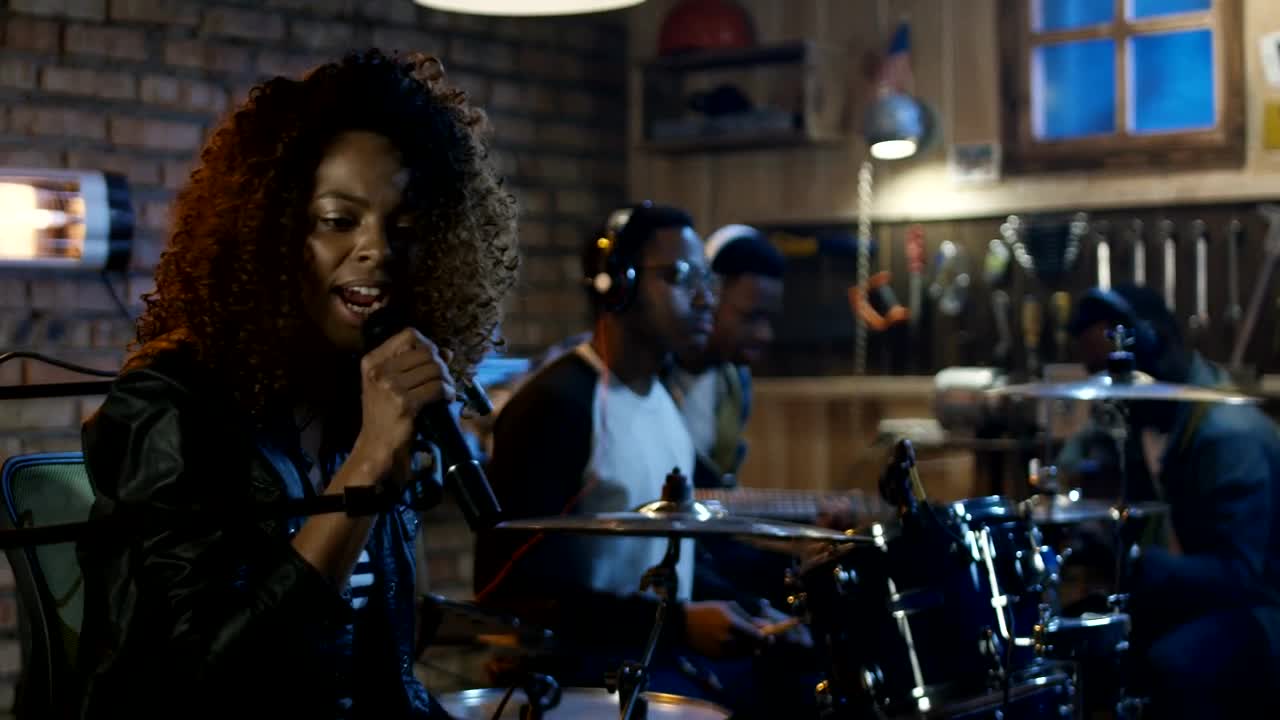 Free Stock Video Singer Giving Instructions To Musicians Live Wallpaper