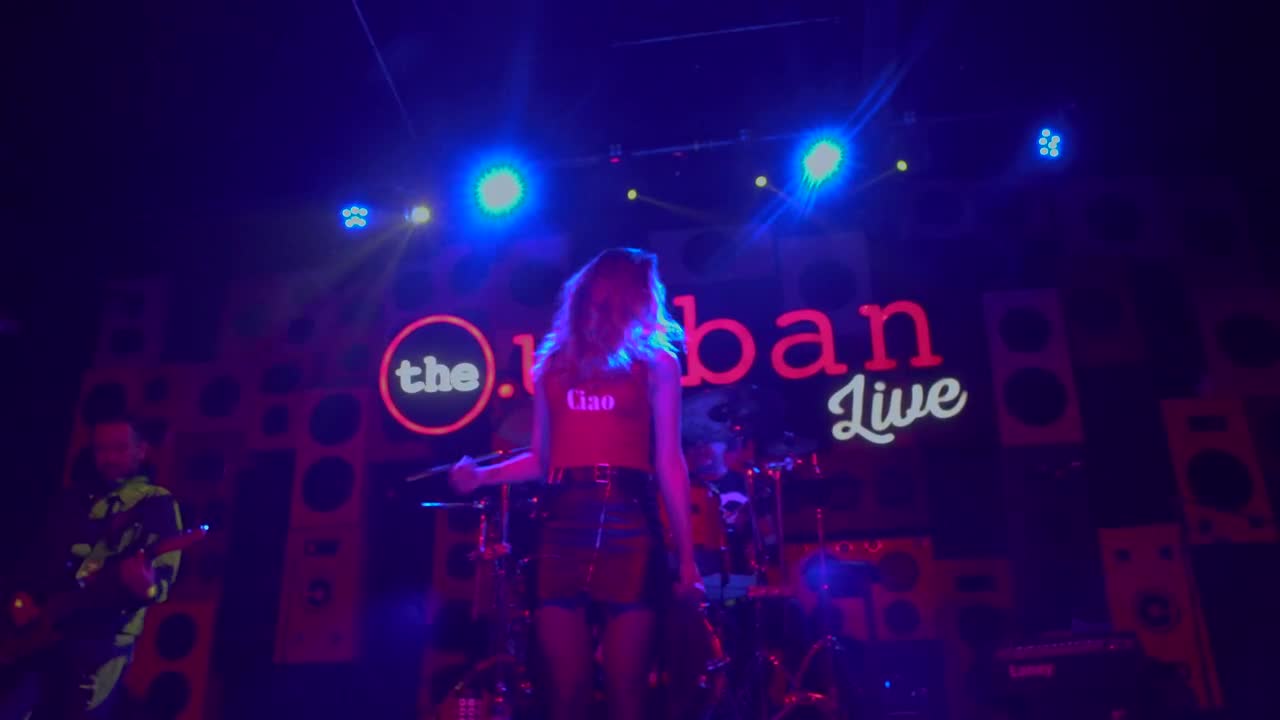 Free Stock Video Singer Of A Rock Band Dancing On Stage Live Wallpaper