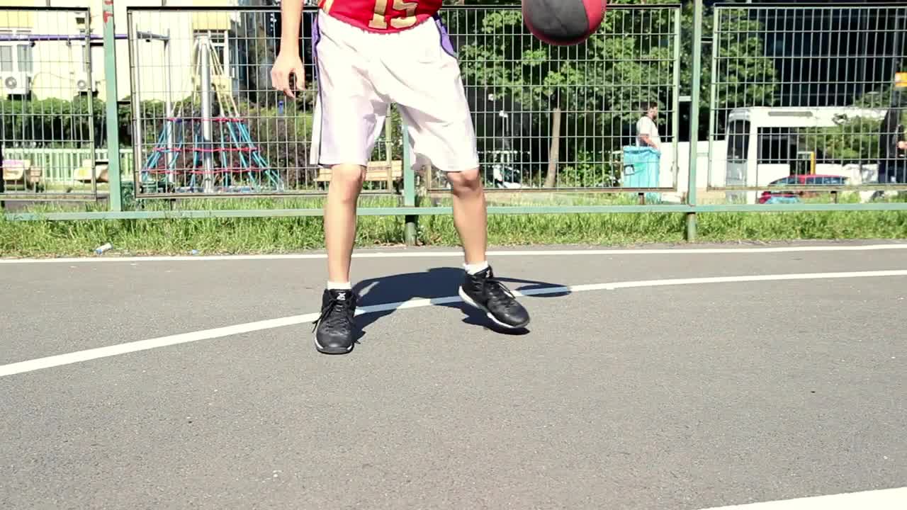 Free Video Stock Skillful Basketball Player Dribbling The Ball Live Wallpaper