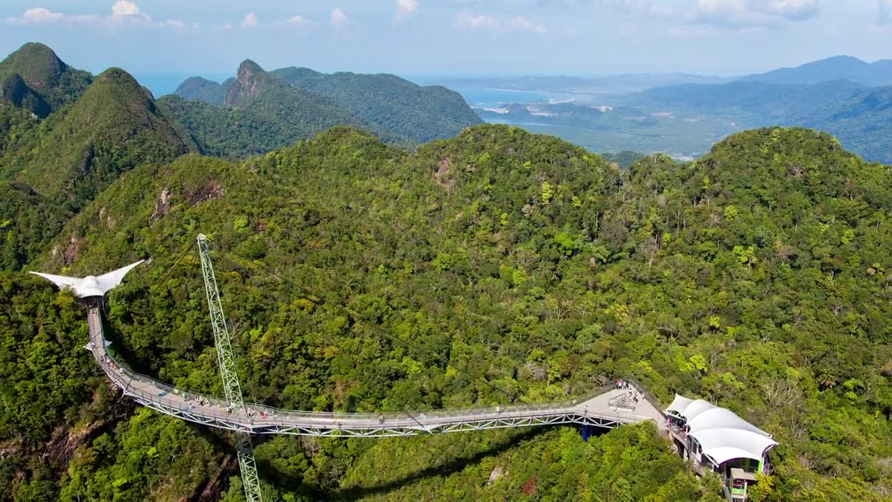 Free Video Stock Sky Bridge In The Mountains Live Wallpaper
