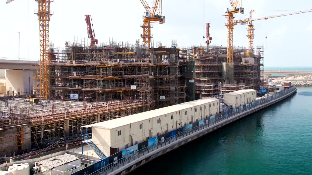 Free Video Stock Skyscraper Construction In Dubai Live Wallpaper
