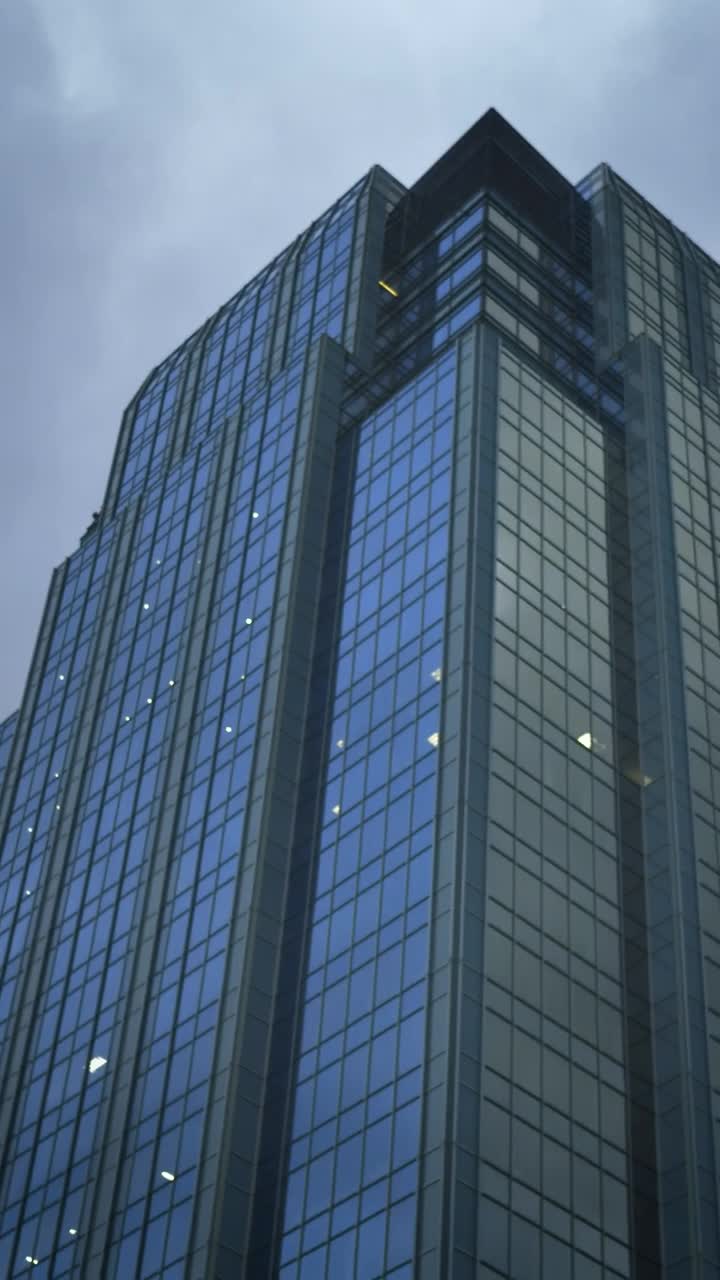 Free Video Stock Skyscraper In The City Seen When Walking The Street Live Wallpaper