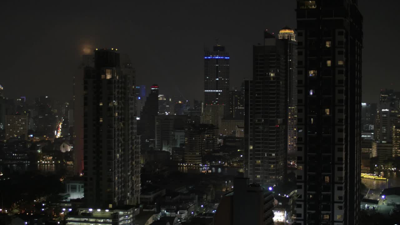 Free Video Stock Skyscraper Lights In Thailand Live Wallpaper