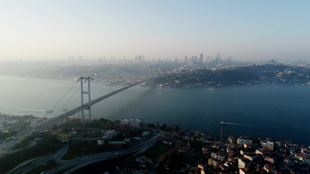 Free Video Stock Skyscrapers In The Distance Live Wallpaper