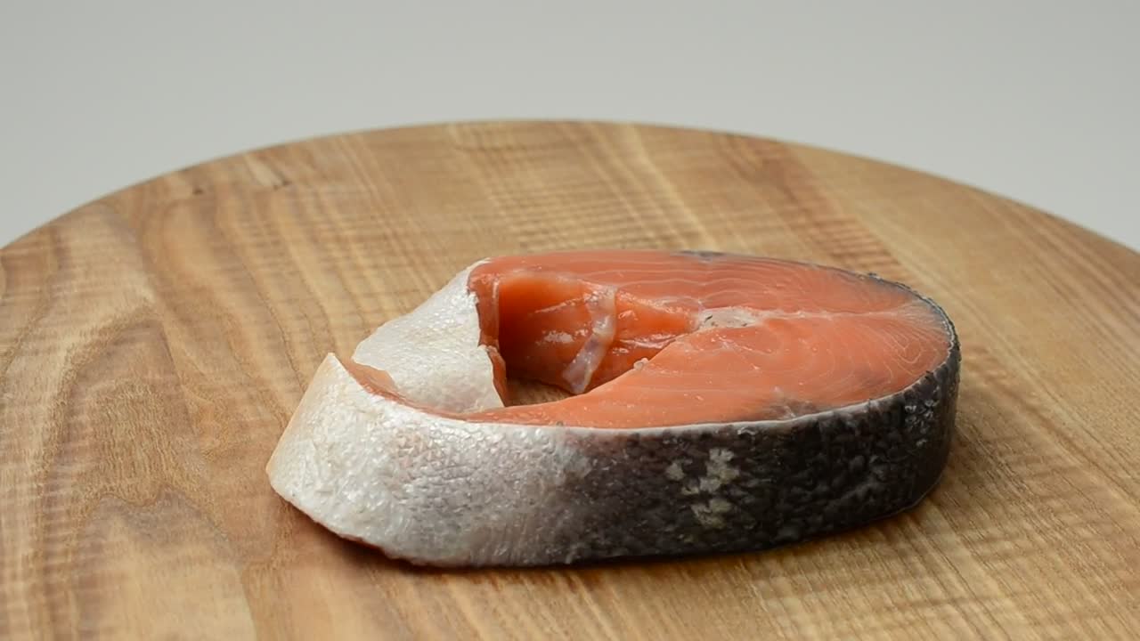 Free Video Stock Slice Of Salmon Live Wallpaper