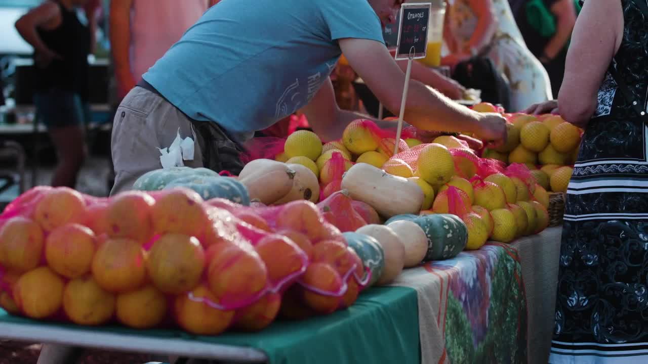 Free Video Stock Slow Motion Video Of A Fruit And Veggie Stand Live Wallpaper