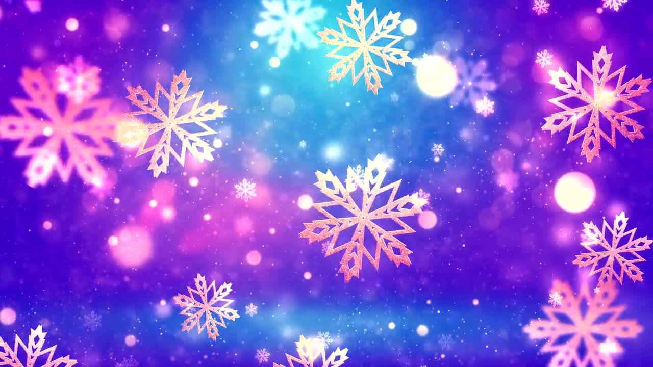 Free Video Stock Slowly Falling Snowflakes Live Wallpaper