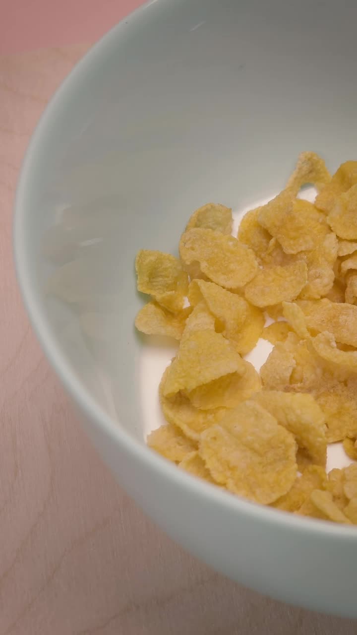 Free Video Stock Slowly Rotating Bowl Of Corn Flake Cereal Live Wallpaper