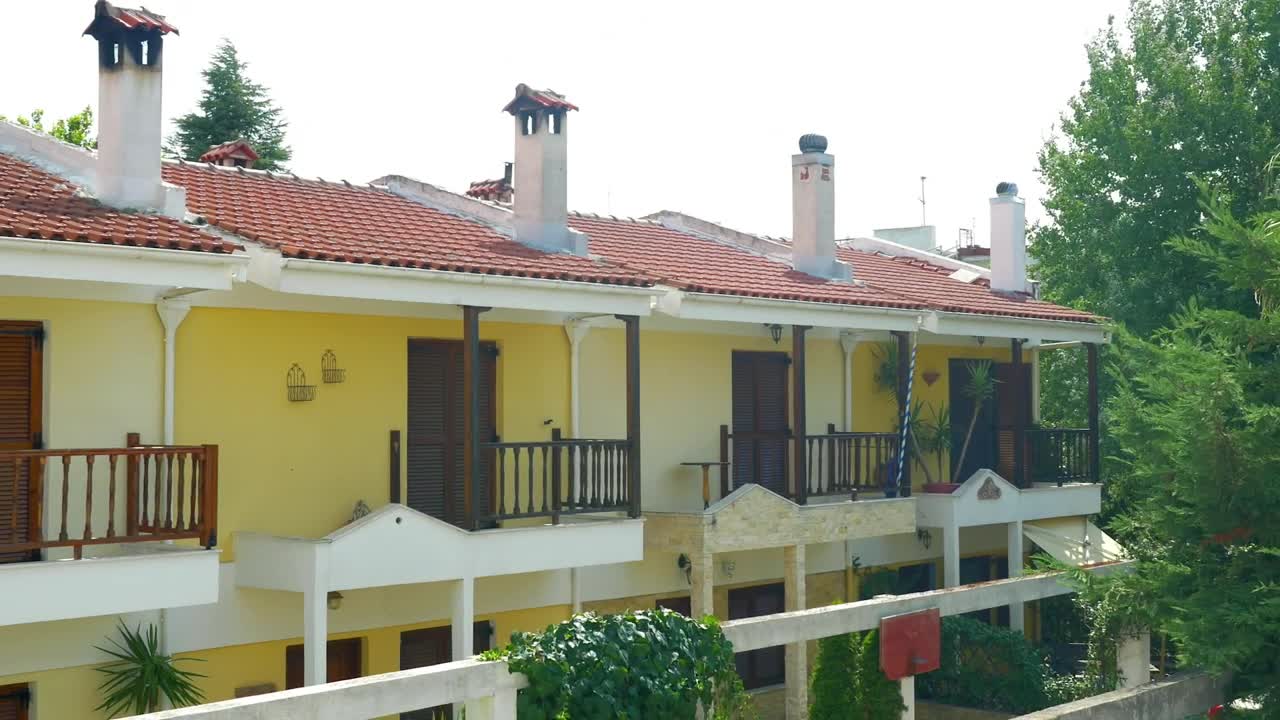 Free Video Stock Small Buildings With Balconies Live Wallpaper
