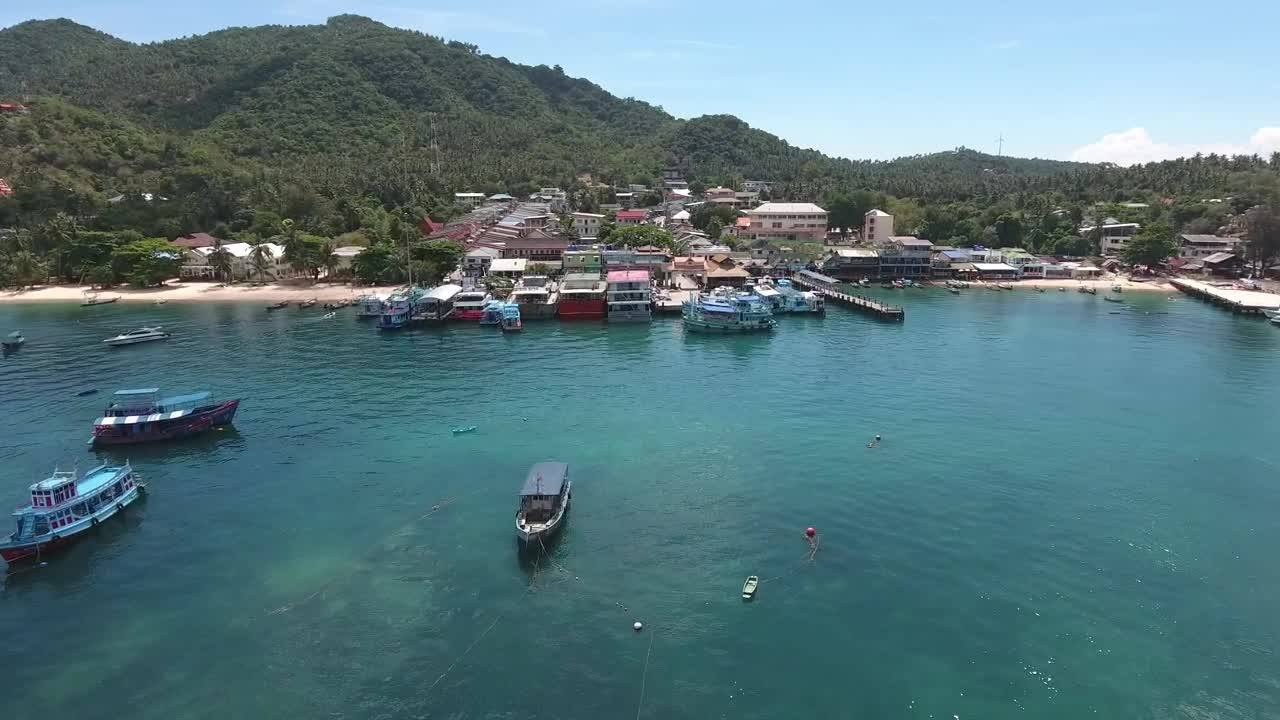 Free Video Stock Small Caribbean Port In A Village Live Wallpaper