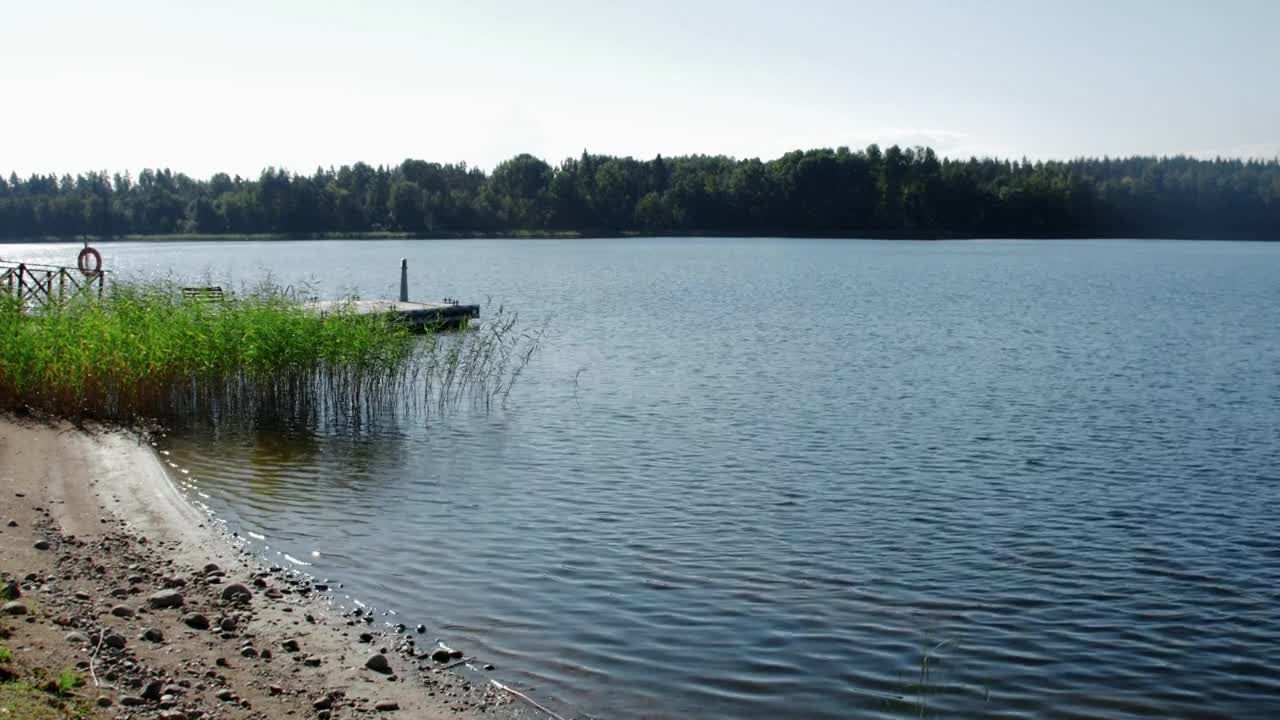 Free Video Stock Small Pier In A Lake Live Wallpaper