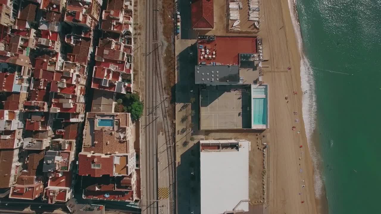 Free Video Stock Small Pool By The Coast Of Barcelona Live Wallpaper