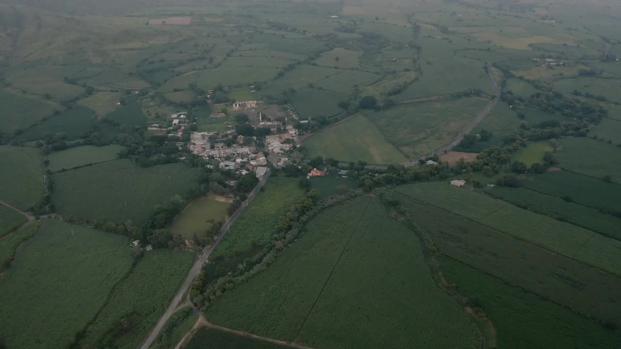 Free Video Stock Small Town With Green Fields Live Wallpaper