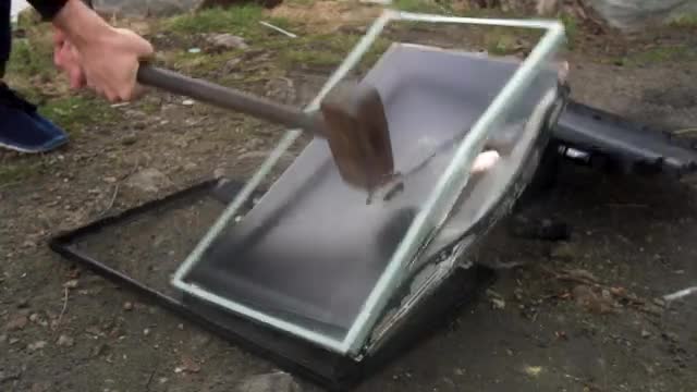Free Video Stock Smashing An Old Tv With A Large Hammer Live Wallpaper